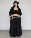 Bridget Tiered Cotton Maxi Skirt