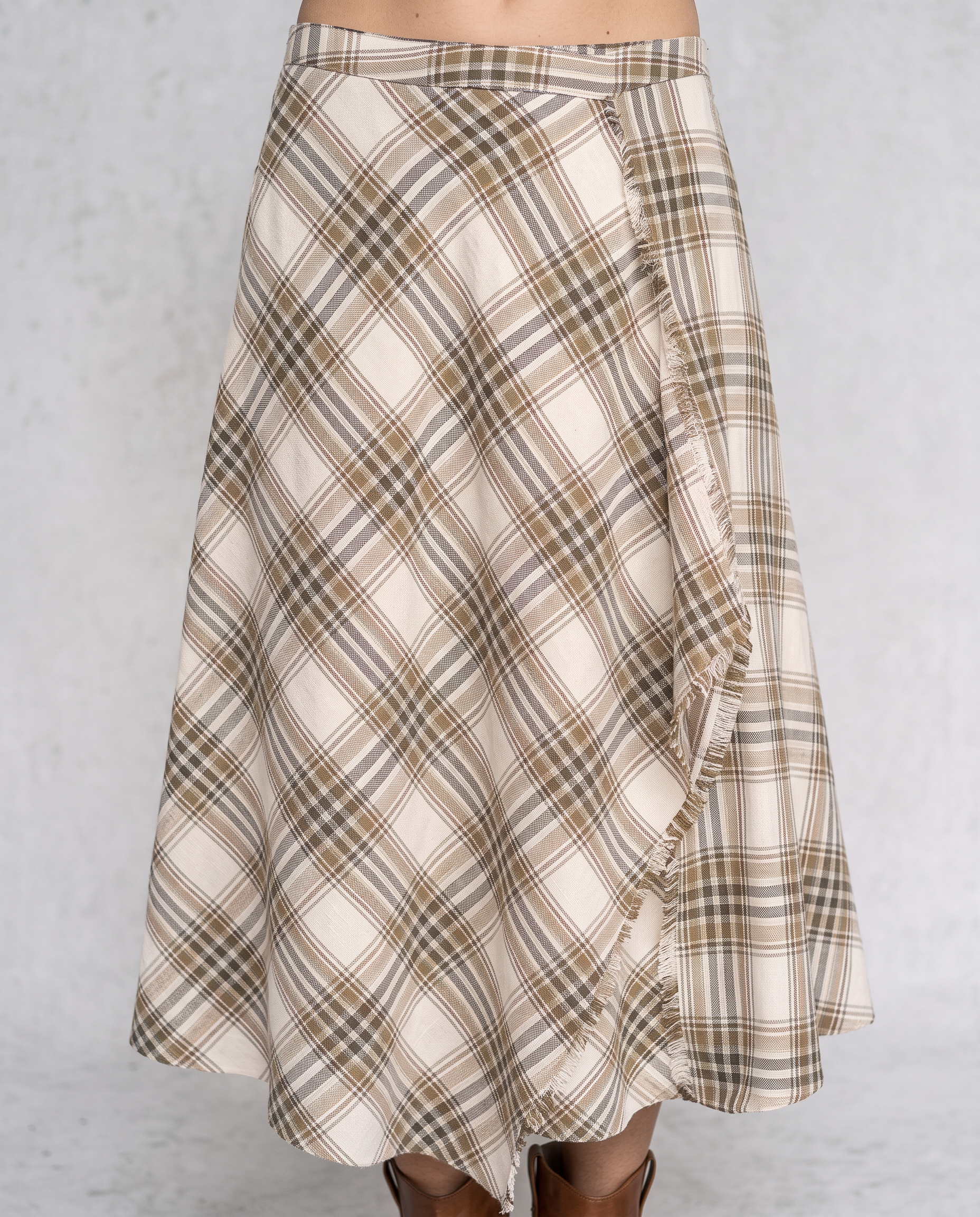 Beatrice Asymmetrical Midi Skirt