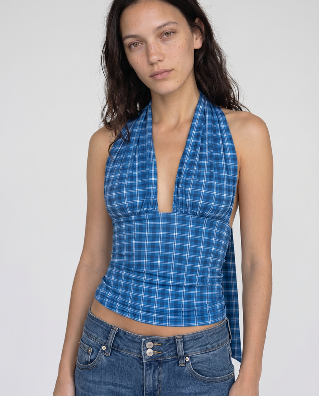 Solange Draped Halter Top