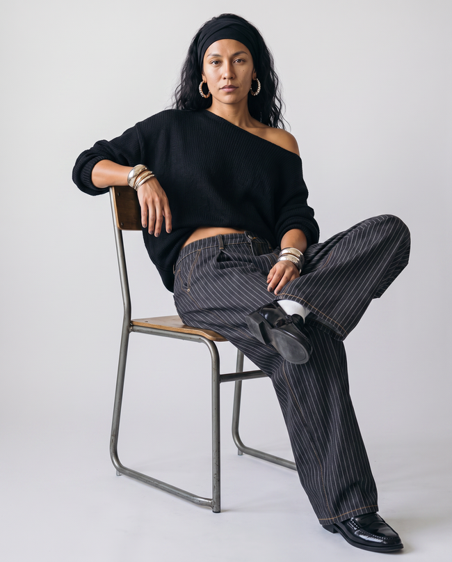 Vittoria Pinstripe Trousers