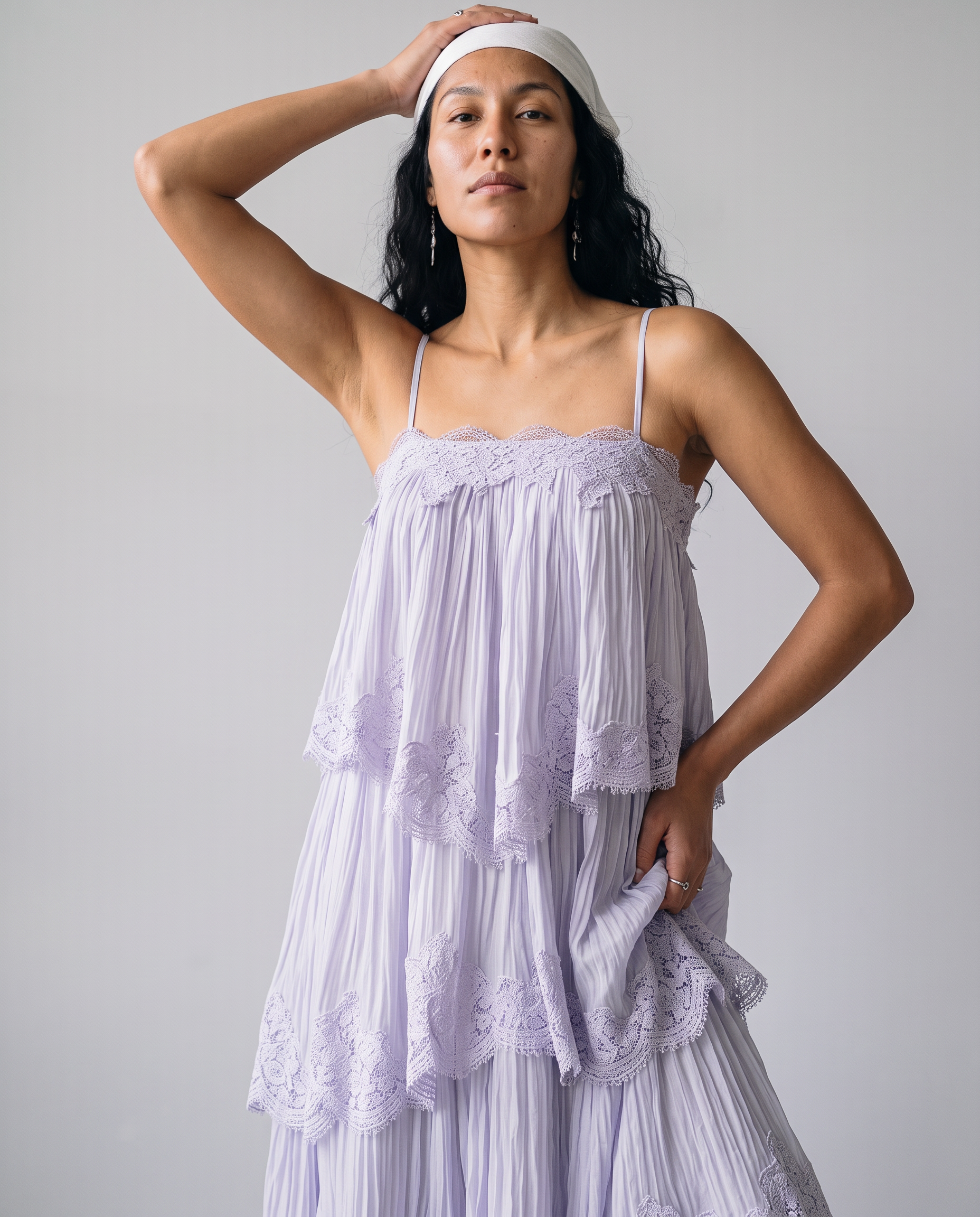 Willodean Lace Tiered Maxi Dress