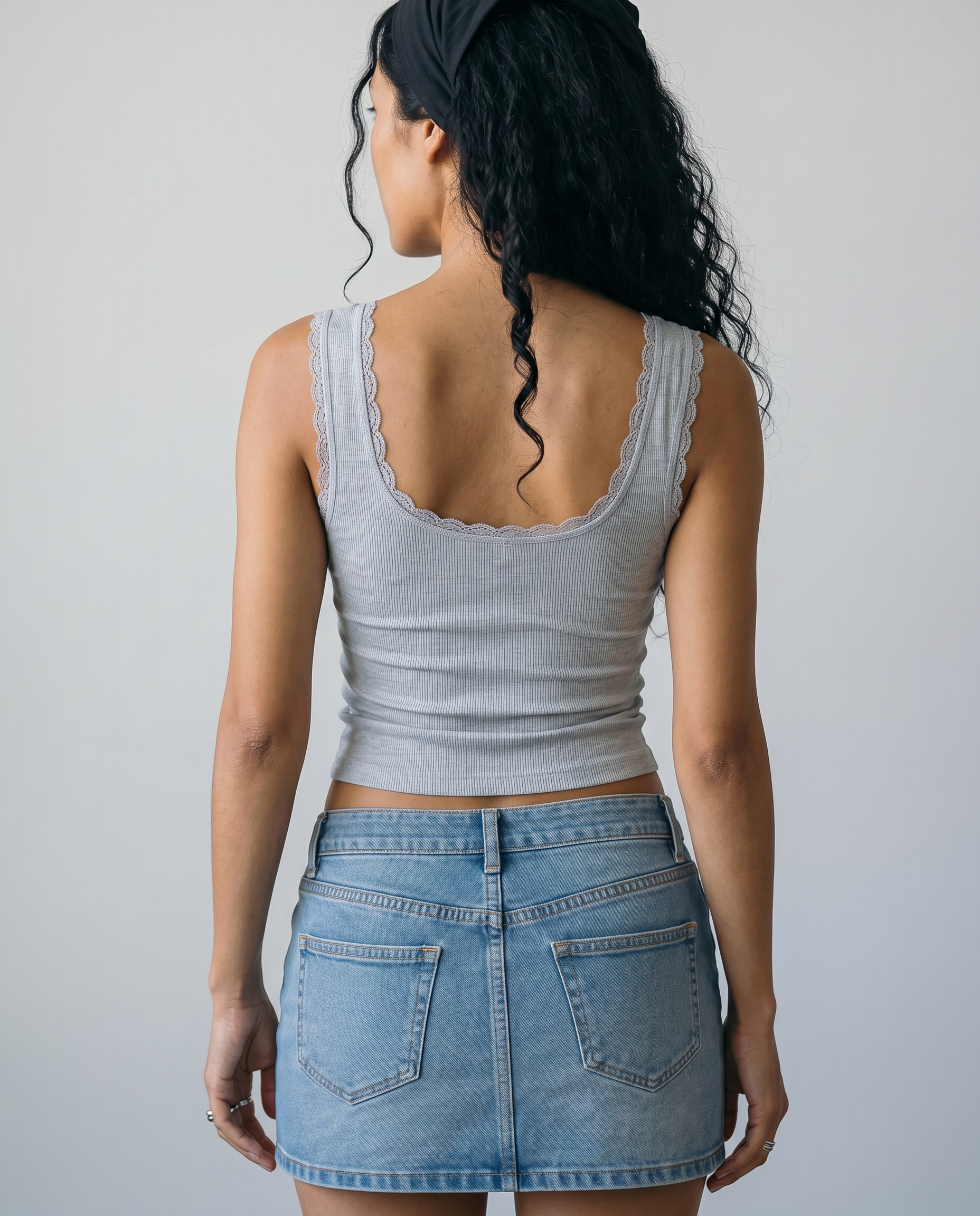 Odette Lace Trim Tank