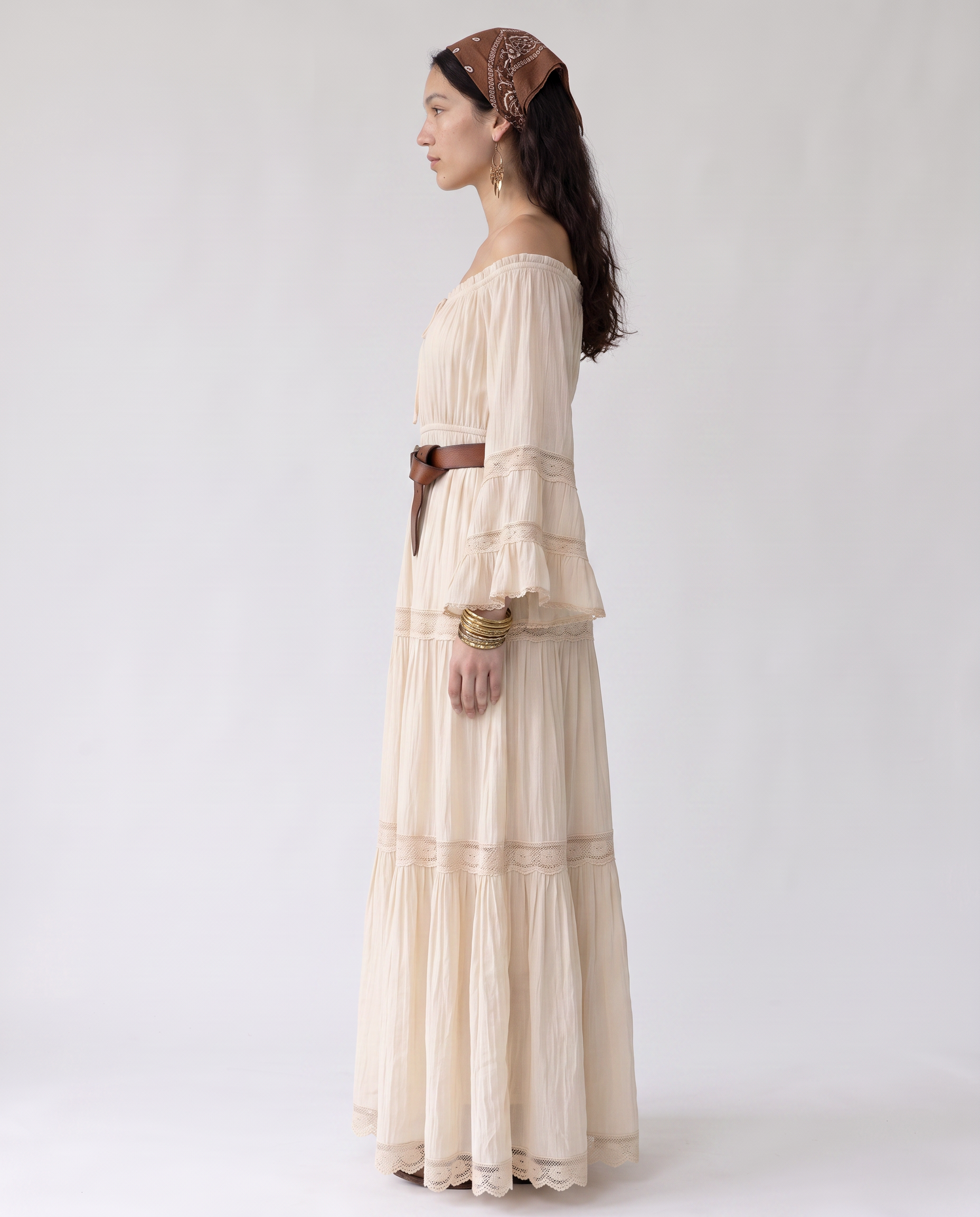 Georgia Off-Shoulder Tiered Maxi Dress