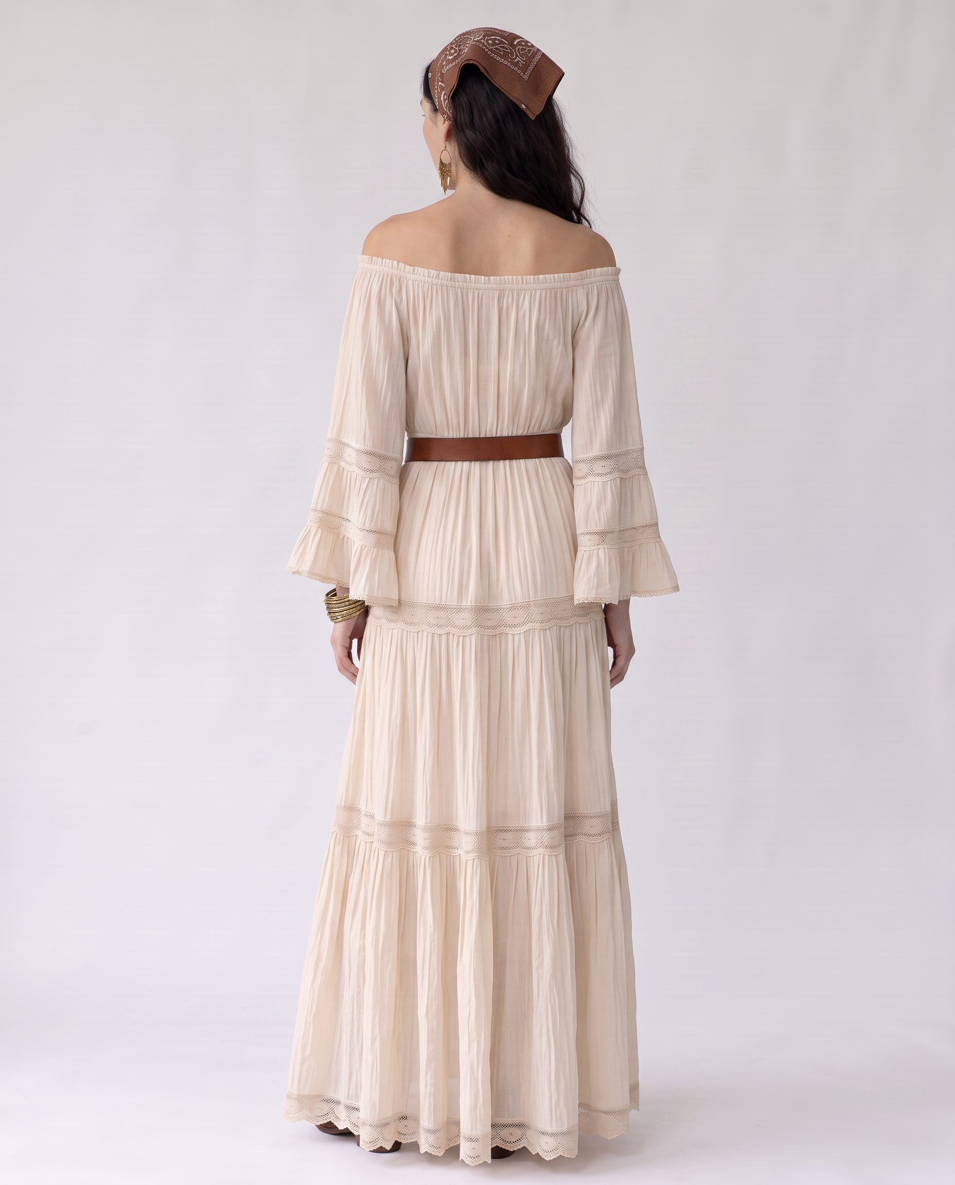 Georgia Off-Shoulder Tiered Maxi Dress