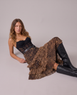 Simone Leopard Tiered Maxi Skirt