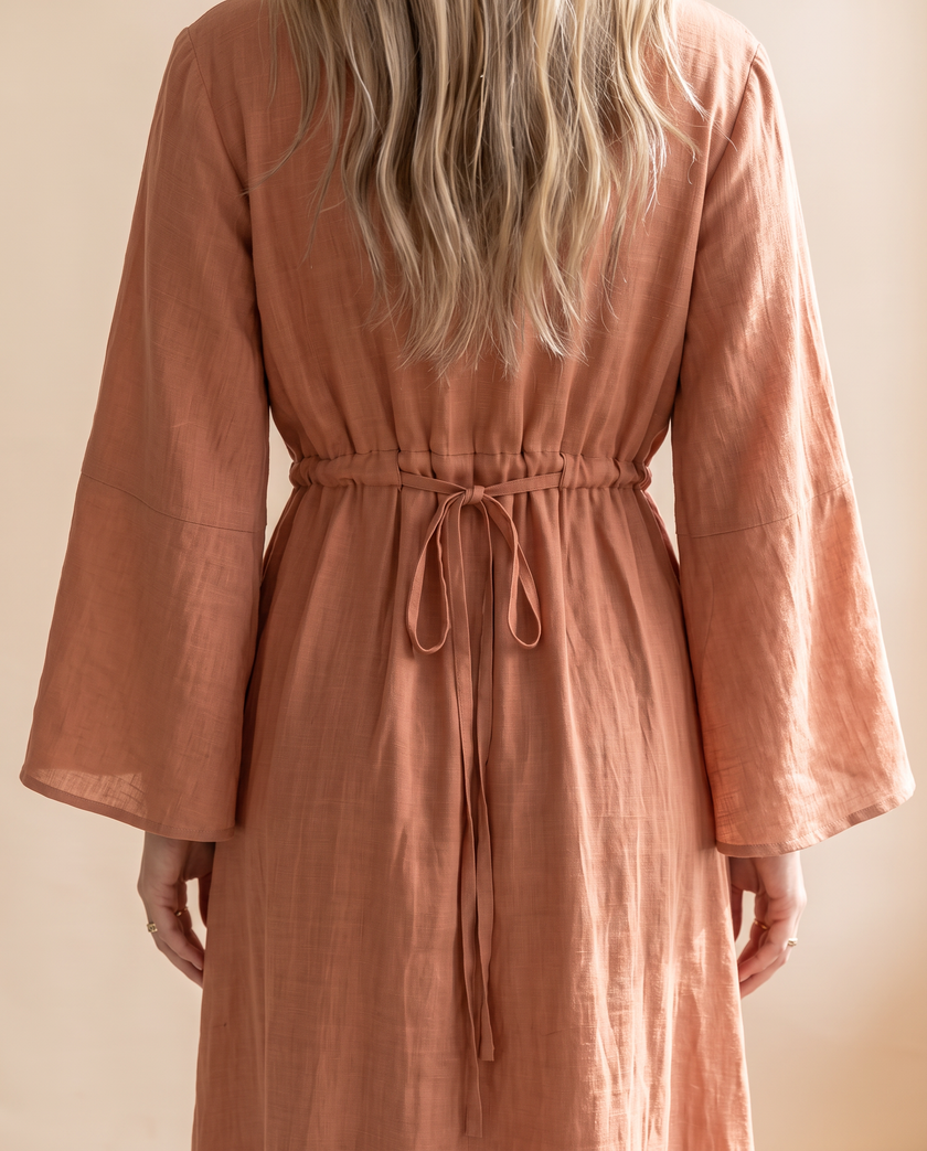 Henrietta Bell-Sleeve Maxi Dress