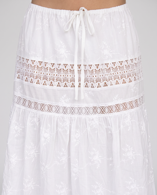 Ibiza Nights Embroidered Maxi Skirt Set