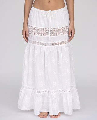 Ibiza Nights Embroidered Maxi Skirt Set