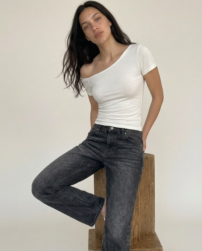 Odette Asymmetric Tee