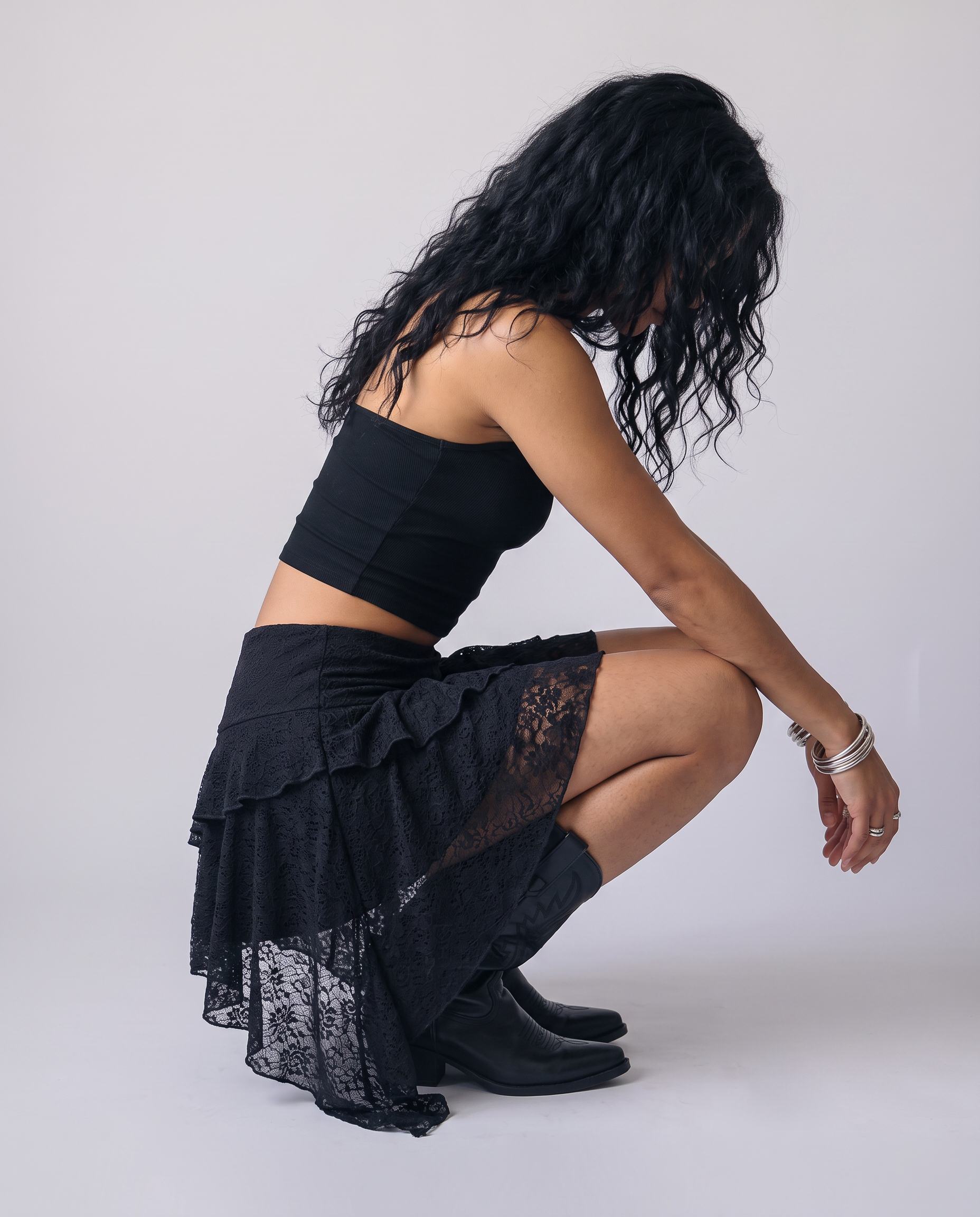 Tilly Ruffle Hem Mini Skirt
