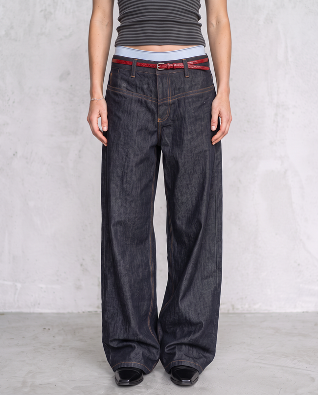 Kingston Low-Rise Wide-Leg Jeans