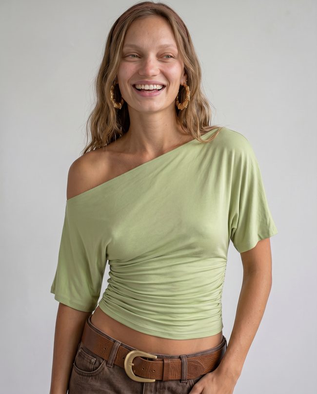 Camille Off-Shoulder Draped Top