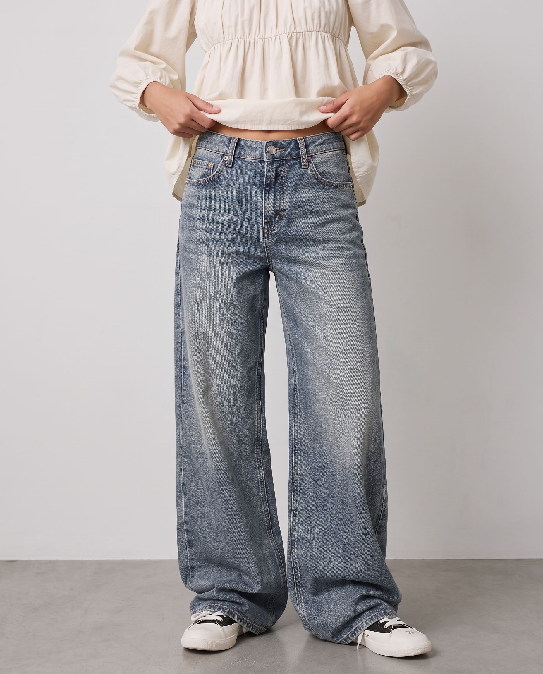 Marlowe Wide-Leg Denim Jeans