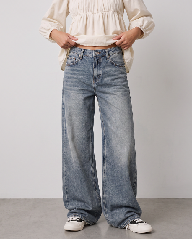 Marlowe Wide-Leg Denim Jeans