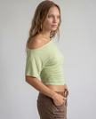 Camille Off-Shoulder Draped Top