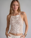 Edwina Lace Halter Top