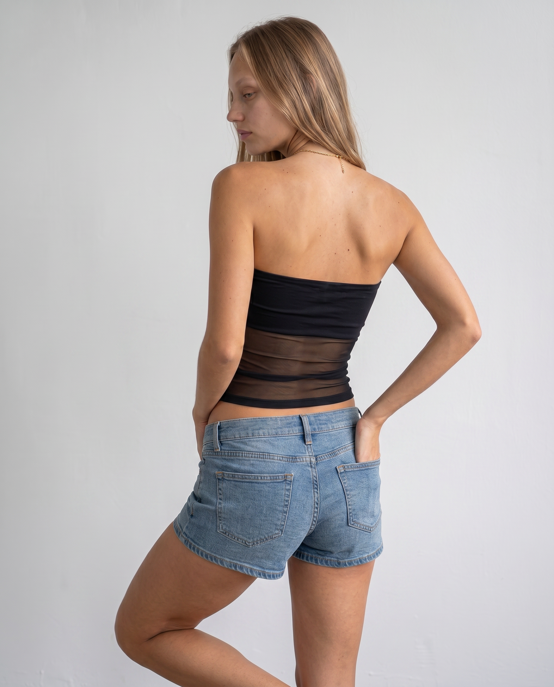 Naomi Mesh Panel Tube Top