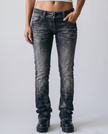 Clarissa Bootcut Ultra Low-Rise Denim Jeans