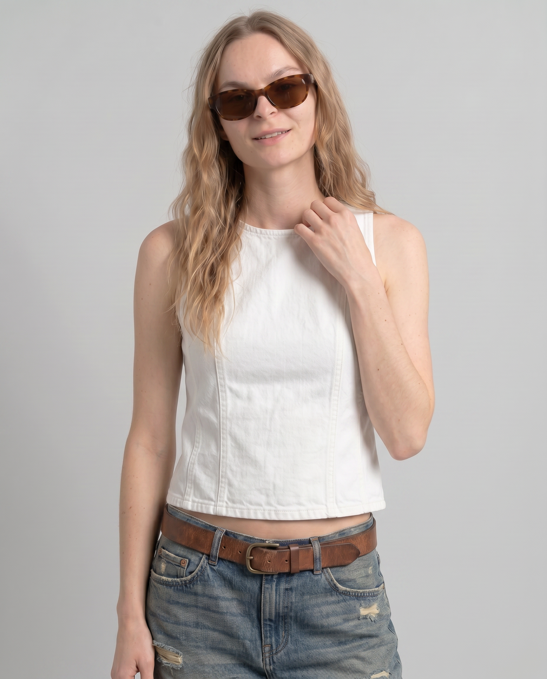 Grayson Denim Tank