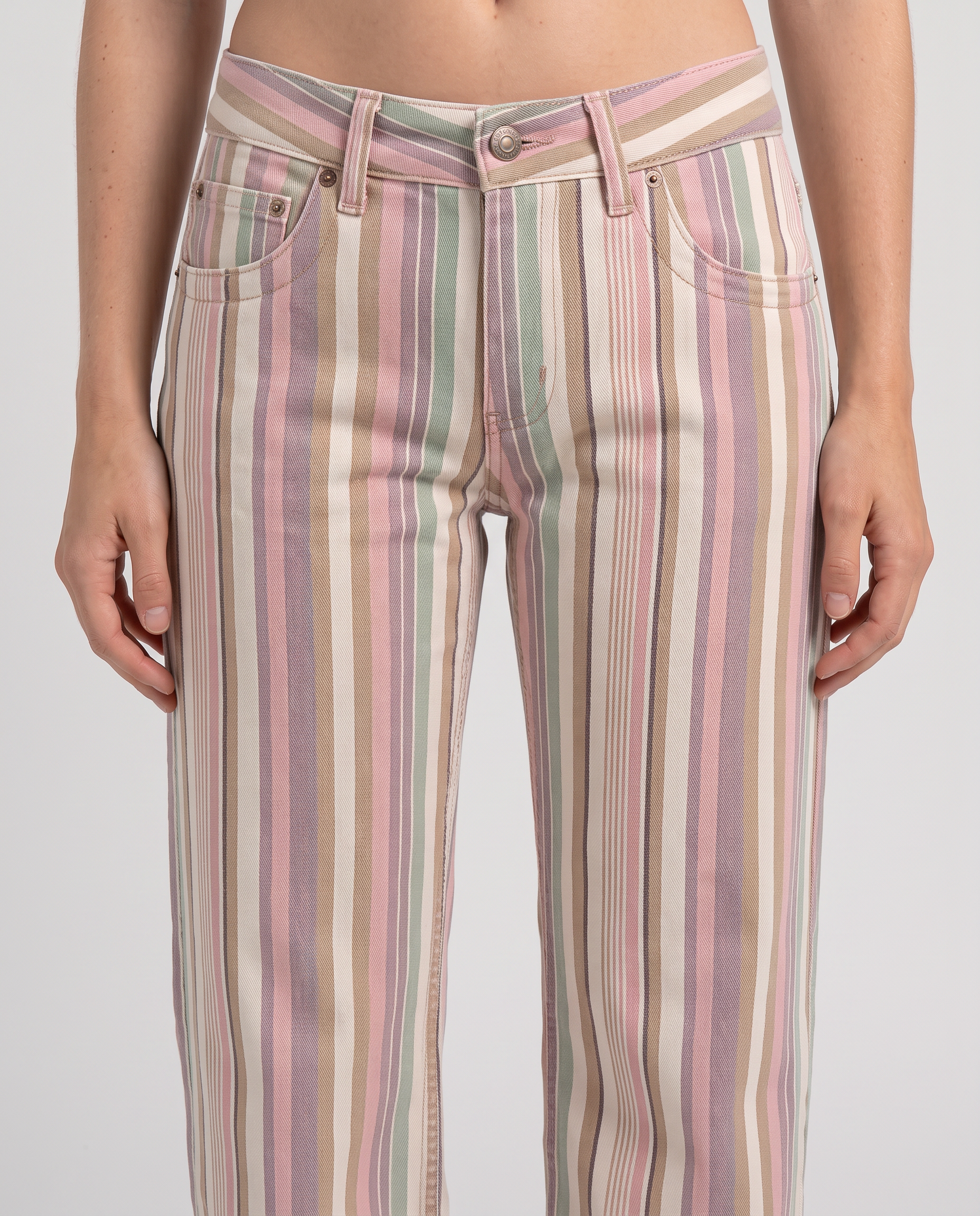 Colette Striped Denim Jeans