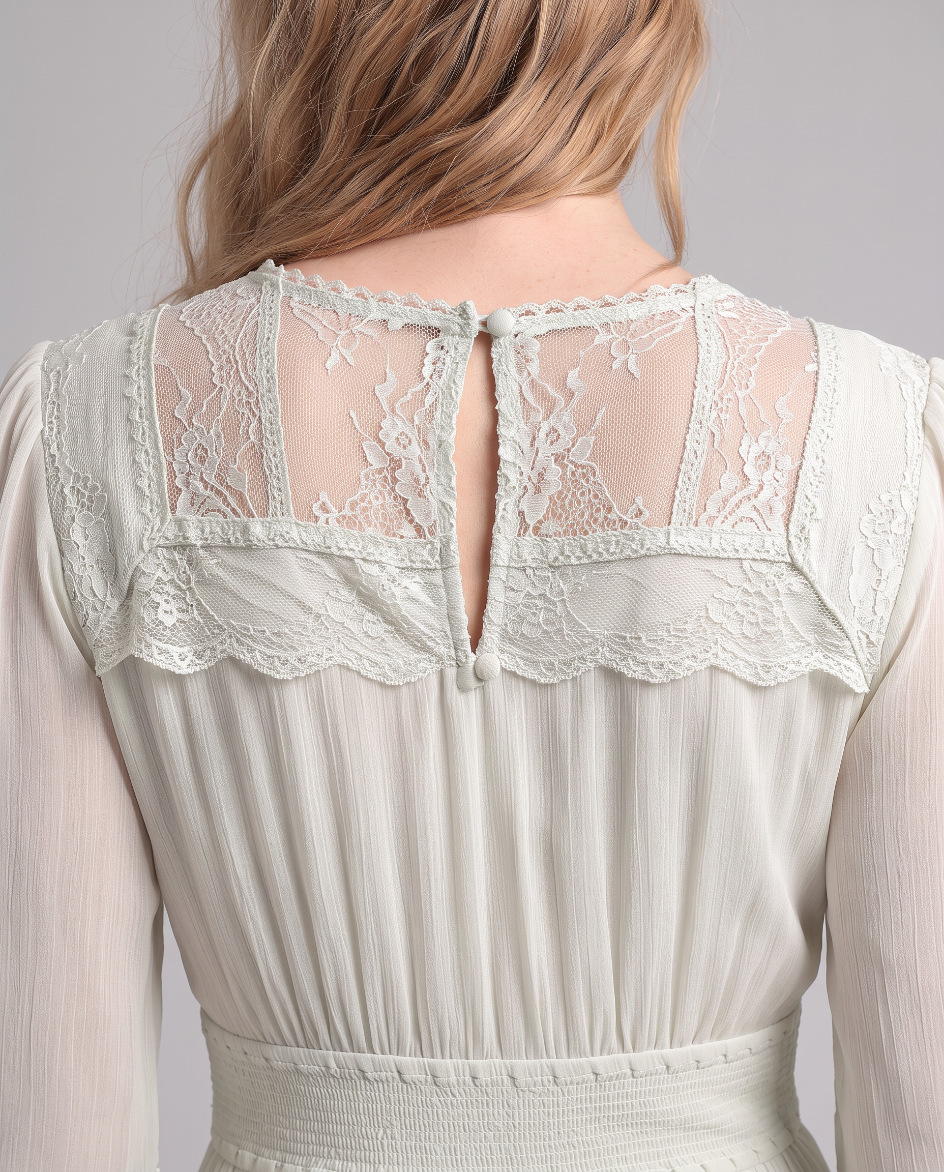 Willamae Lace Empire Maxi Dress