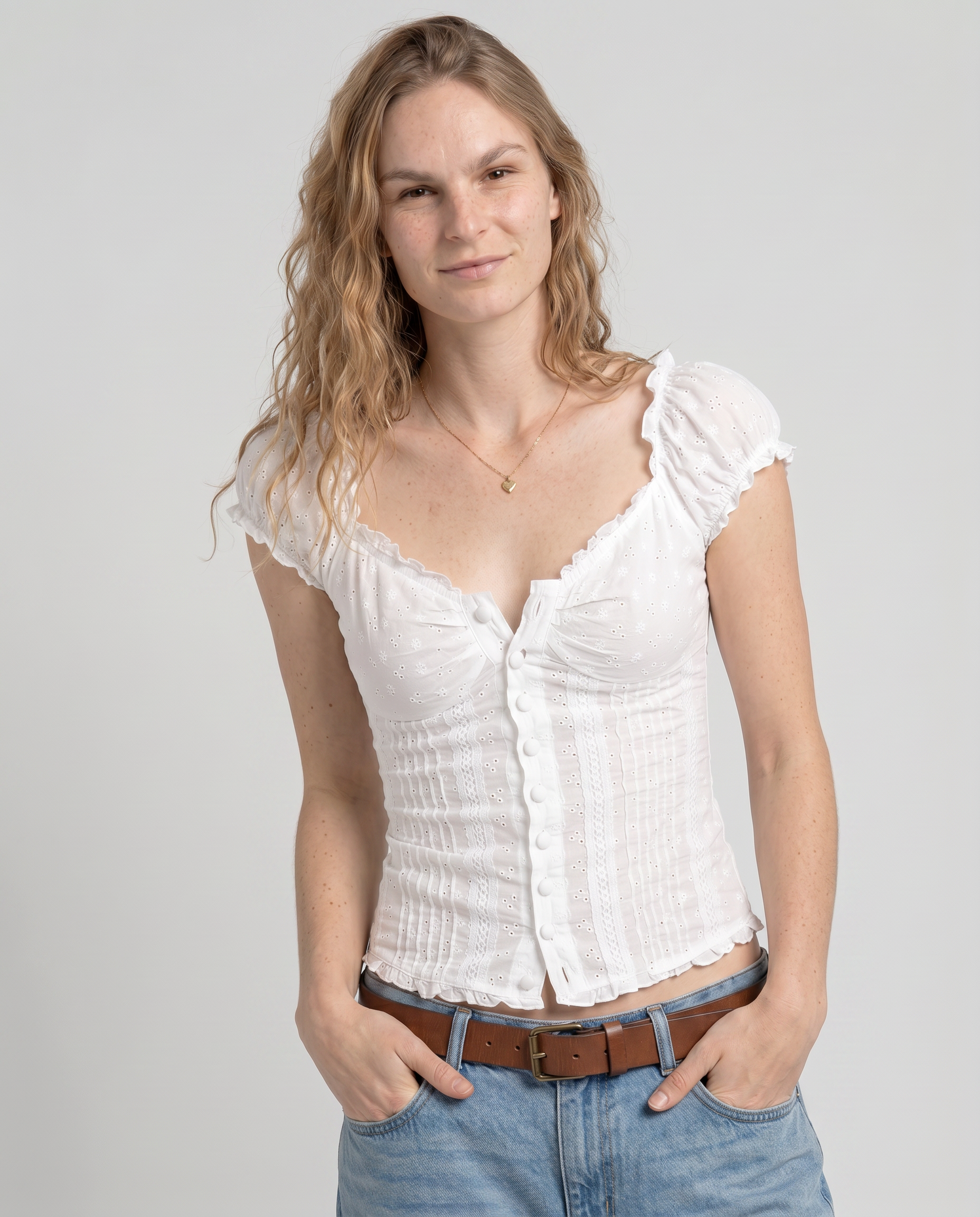 Dolly Eyelet Corset Blouse