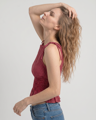 Eleanor Smocked Peplum Top