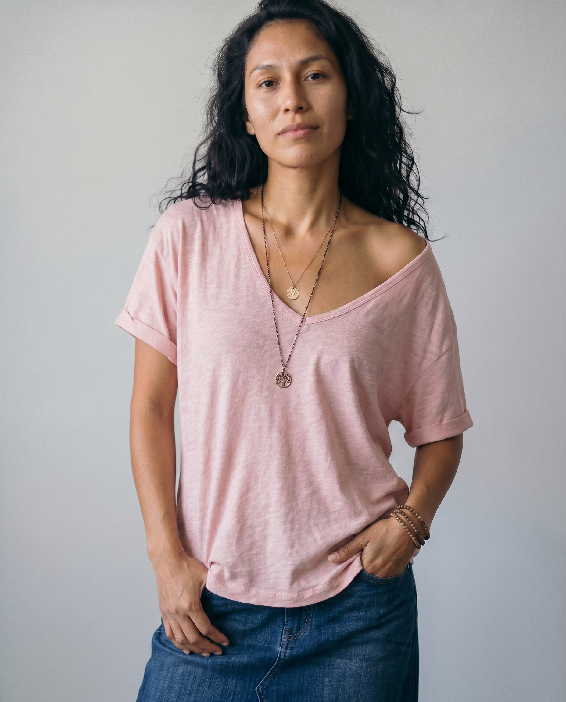 Camille Rolled Sleeve Tee