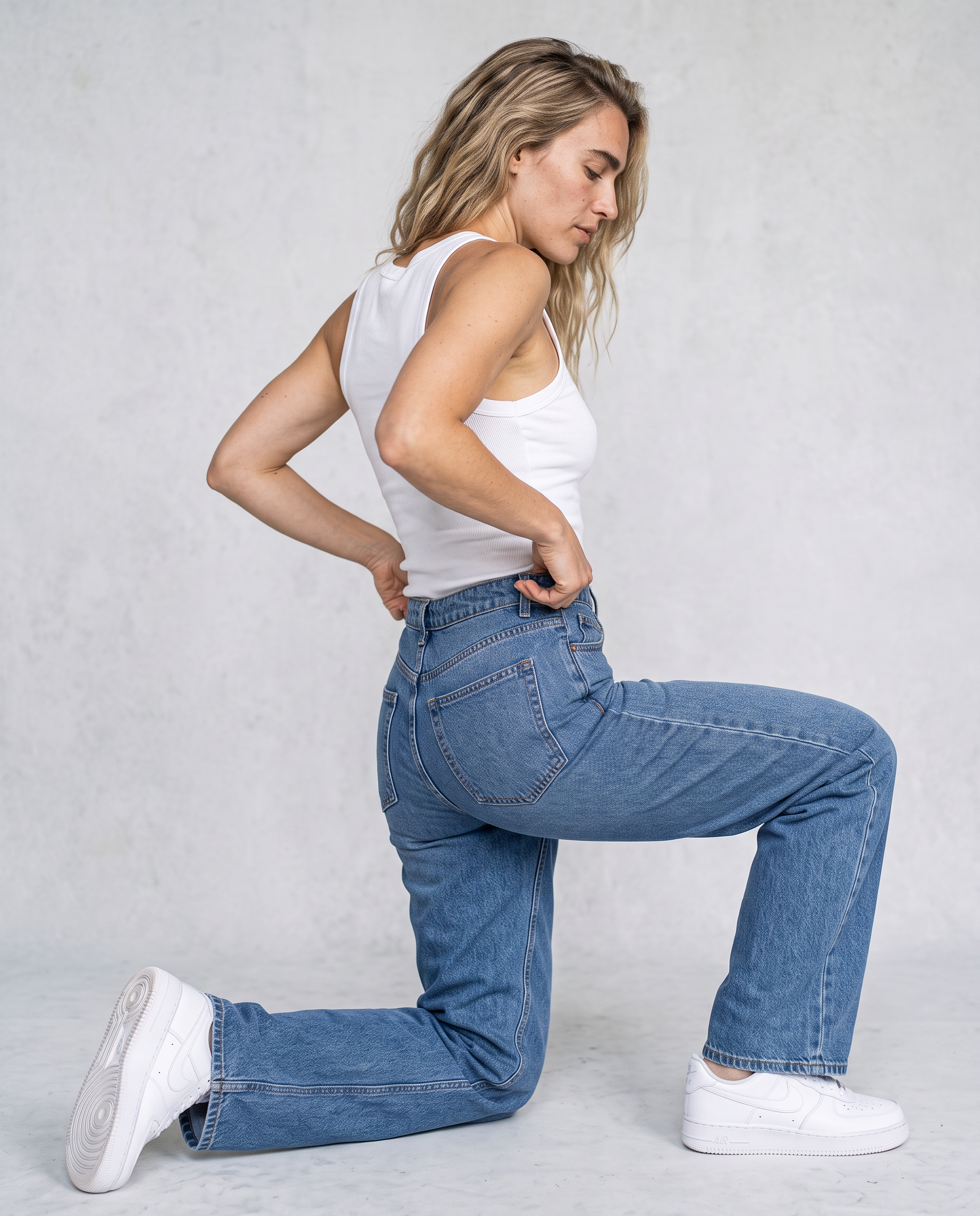 Henrietta Straight-Leg High-Rise Denim Jeans