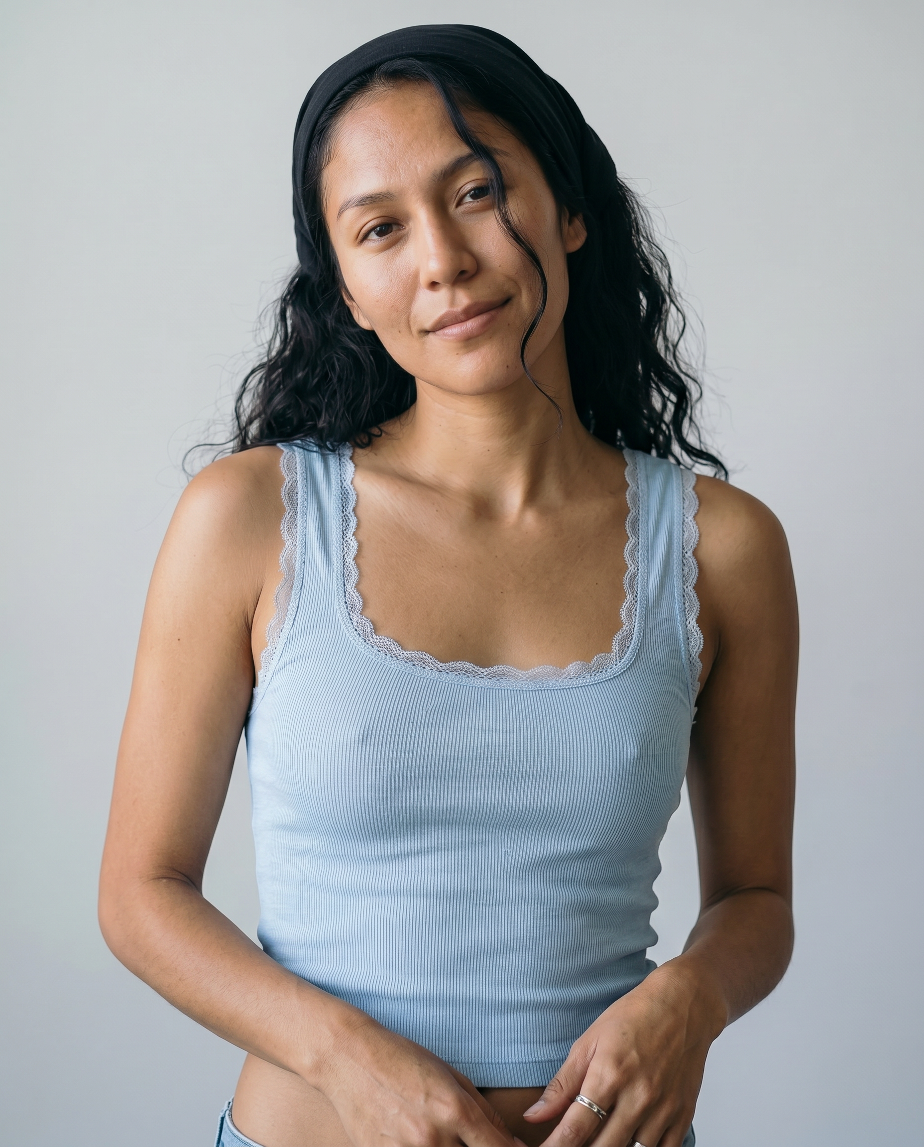 Odette Lace Trim Tank