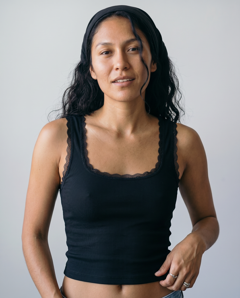 Odette Lace Trim Tank