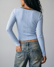 Aurelie Contrast Trim Top