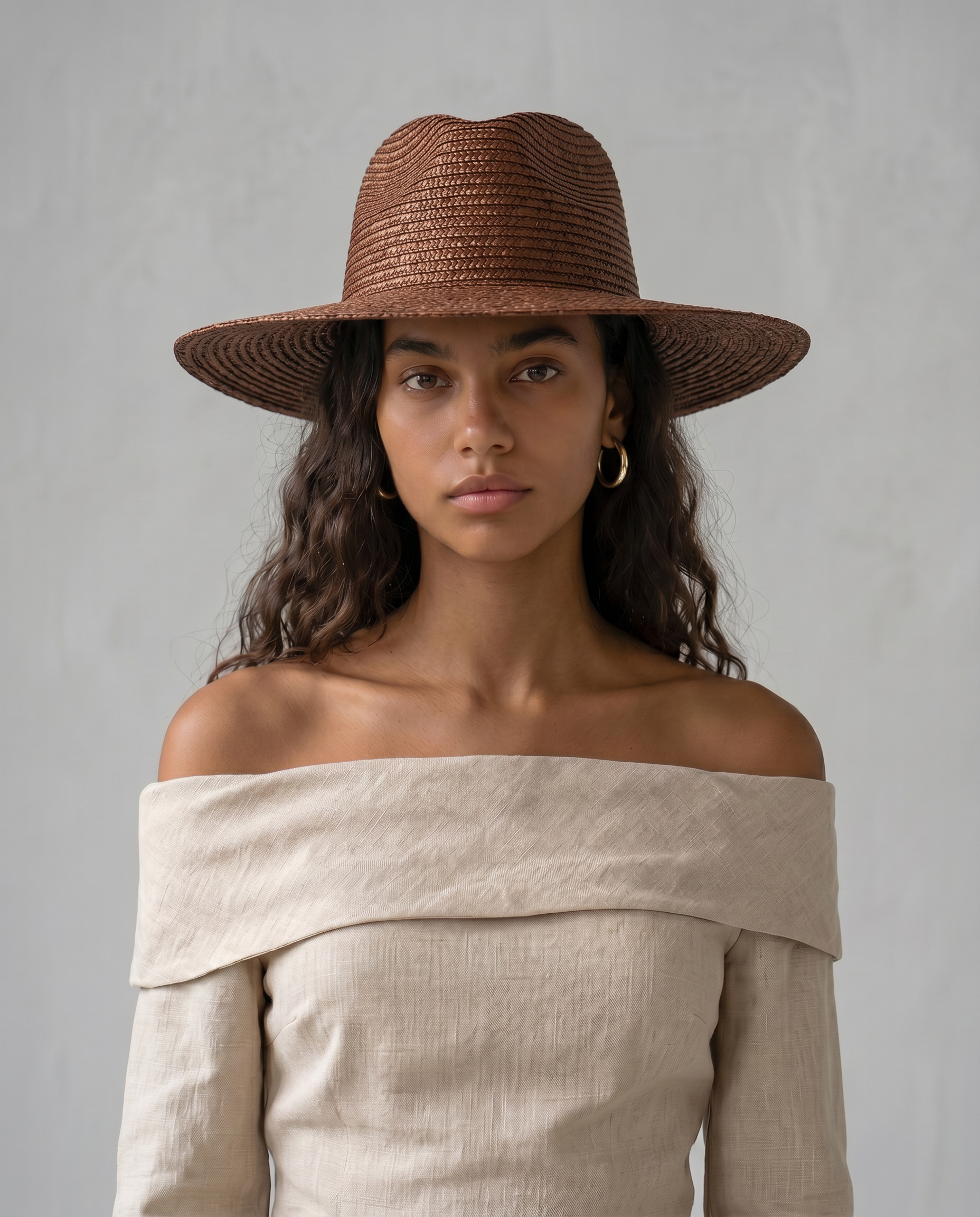 The Wide Brim Straw Fedora