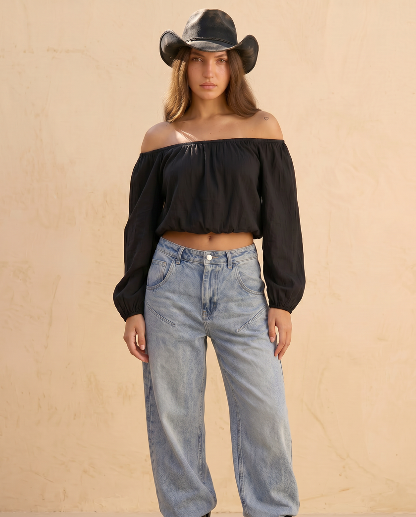 Vivienne Barrel Denim Jeans
