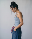 Adalee Denim Corset Top