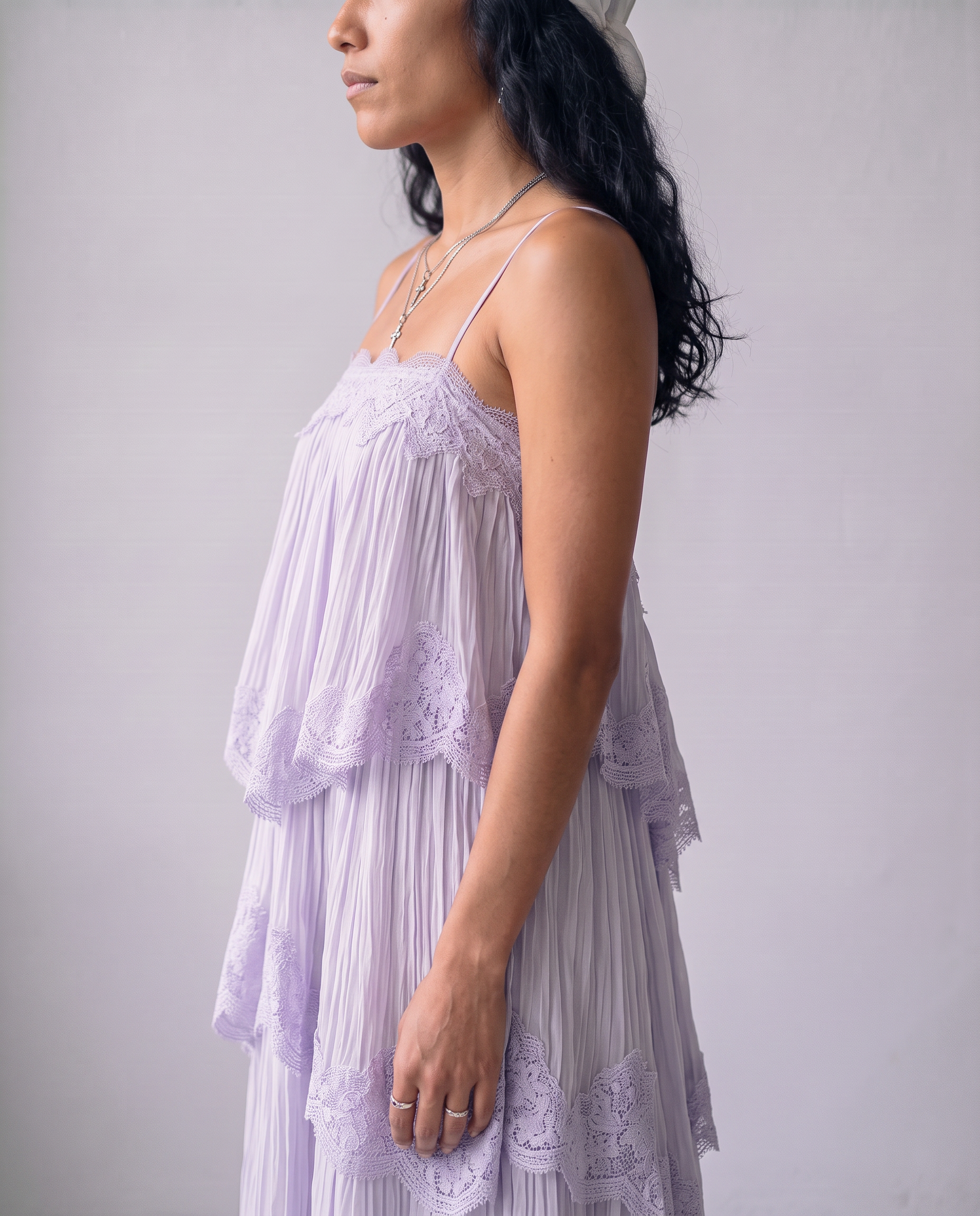 Willodean Lace Tiered Maxi Dress