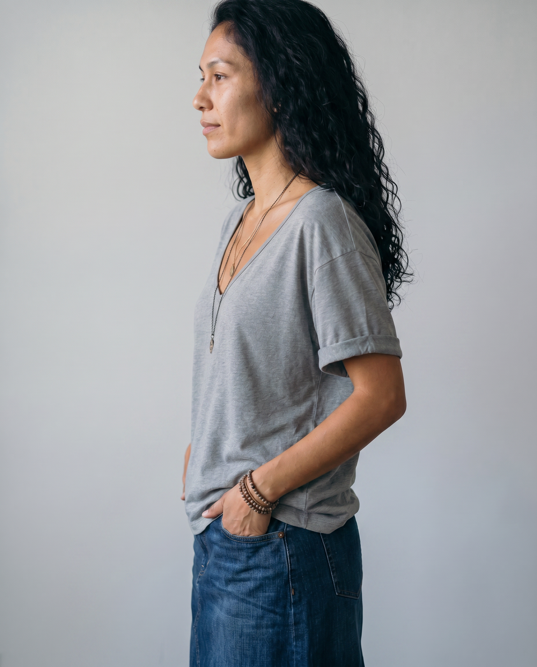 Camille Rolled Sleeve Tee