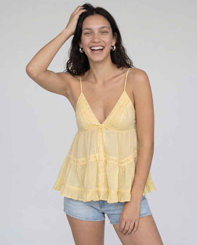 Josephine Ruffle Cami Top
