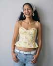 Marielle Floral Bustier Top