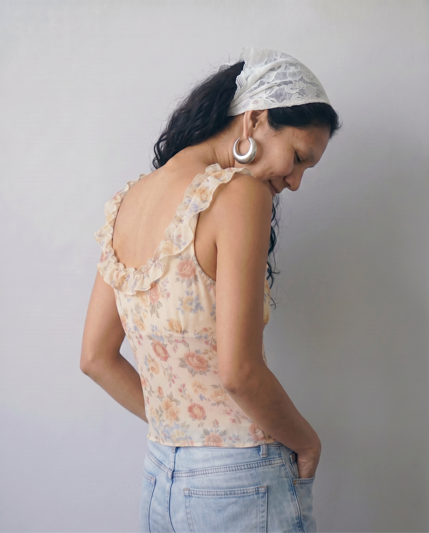 Beatrix Ruffle Floral Top