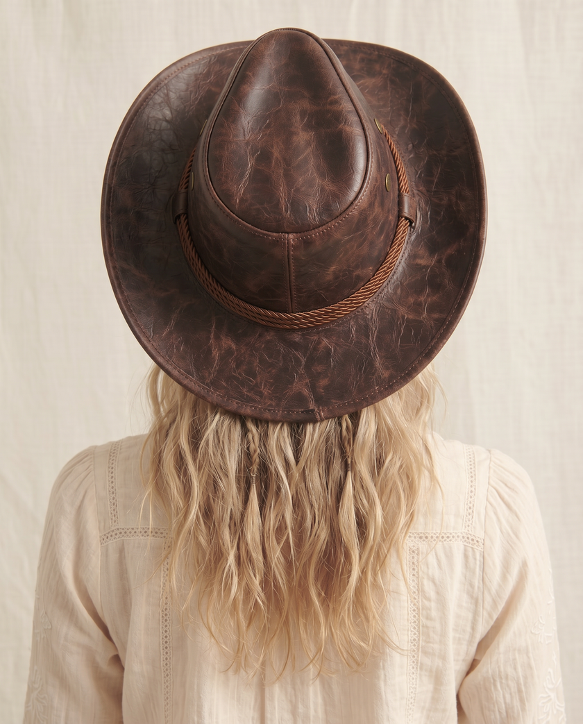 The Rancher Leather Cowboy Hat