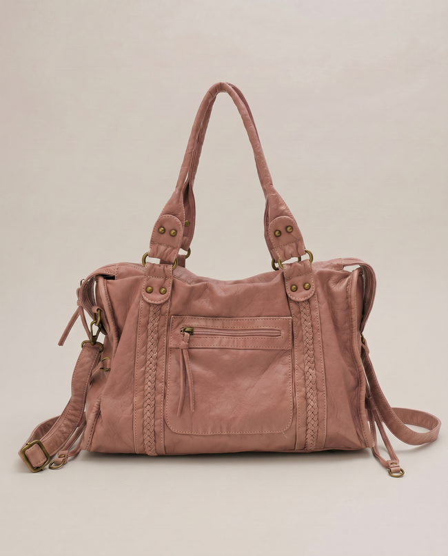 The Woven Quarter Satchel