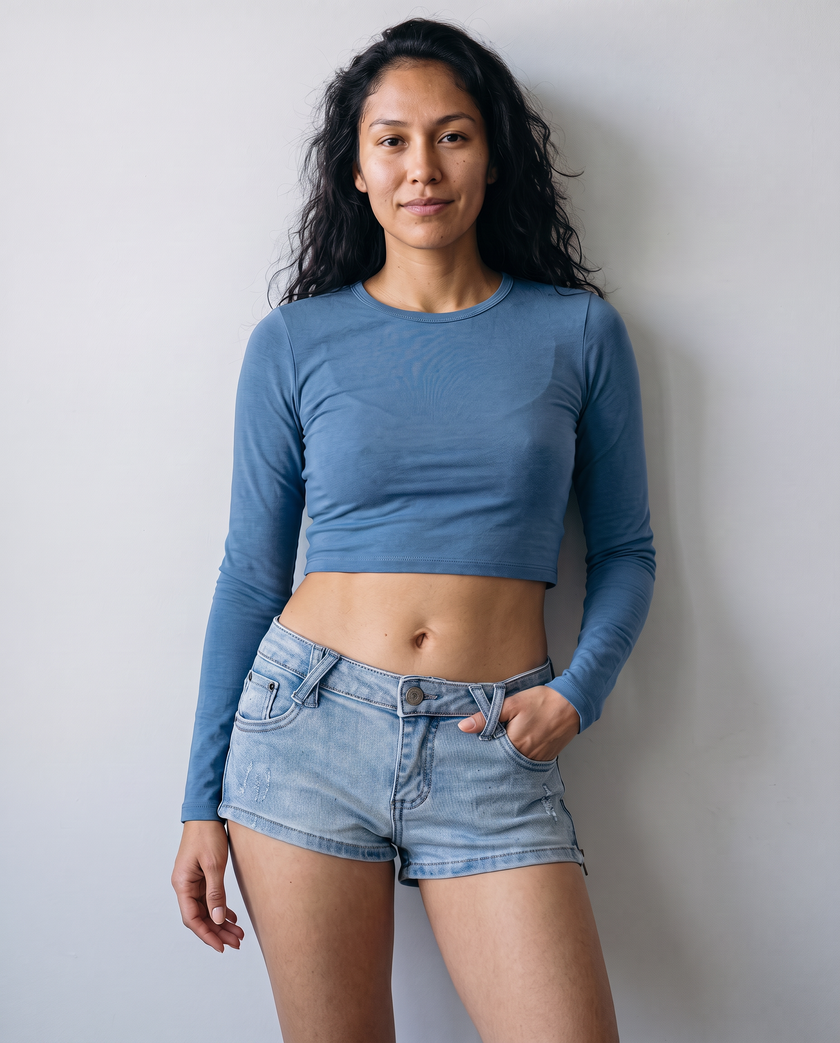 Kade Zip-Back Micro Shorts