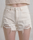 Raine Distressed Denim Shorts