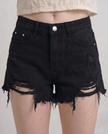 Raine Distressed Denim Shorts