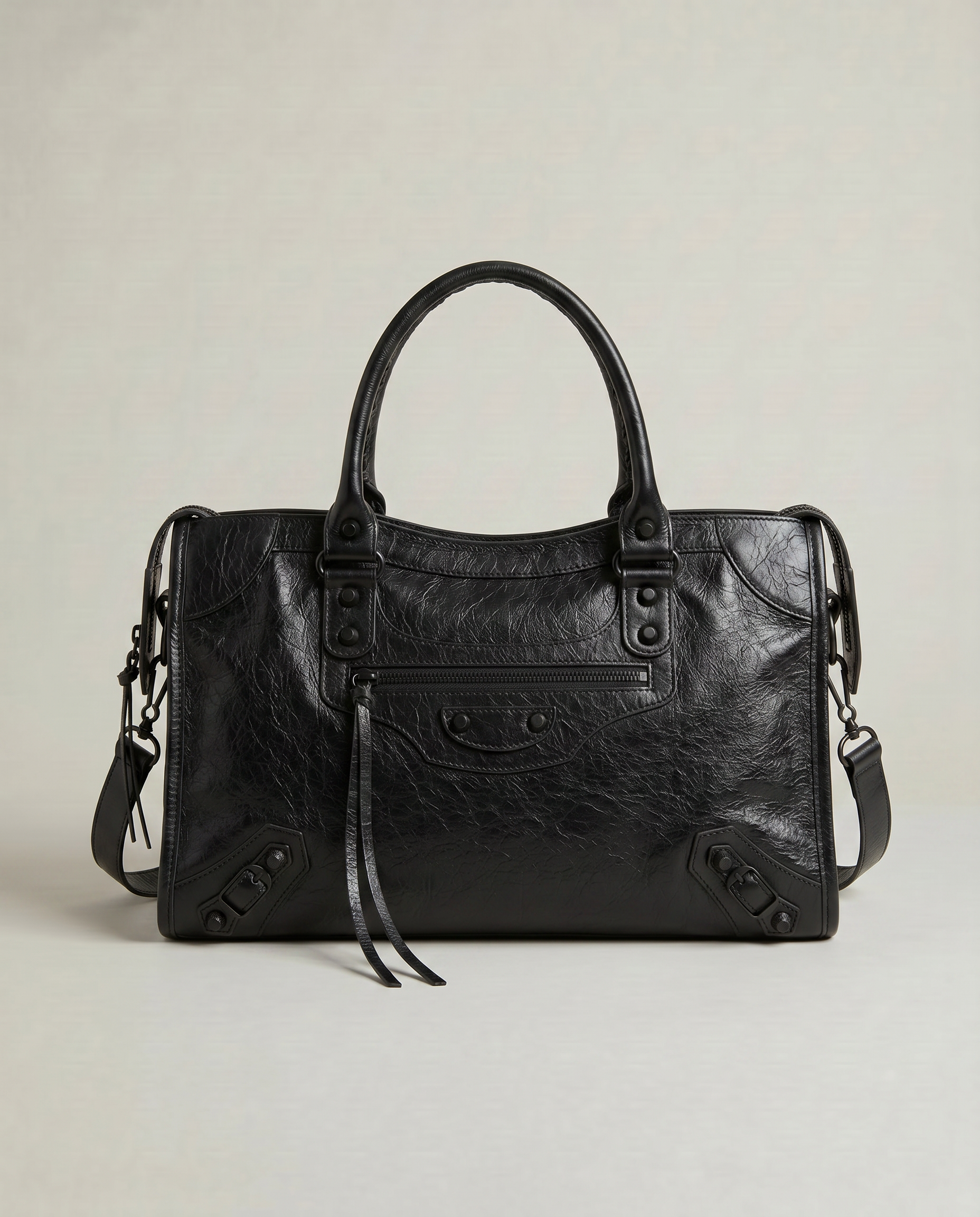 The Stud & Zip Street Satchel