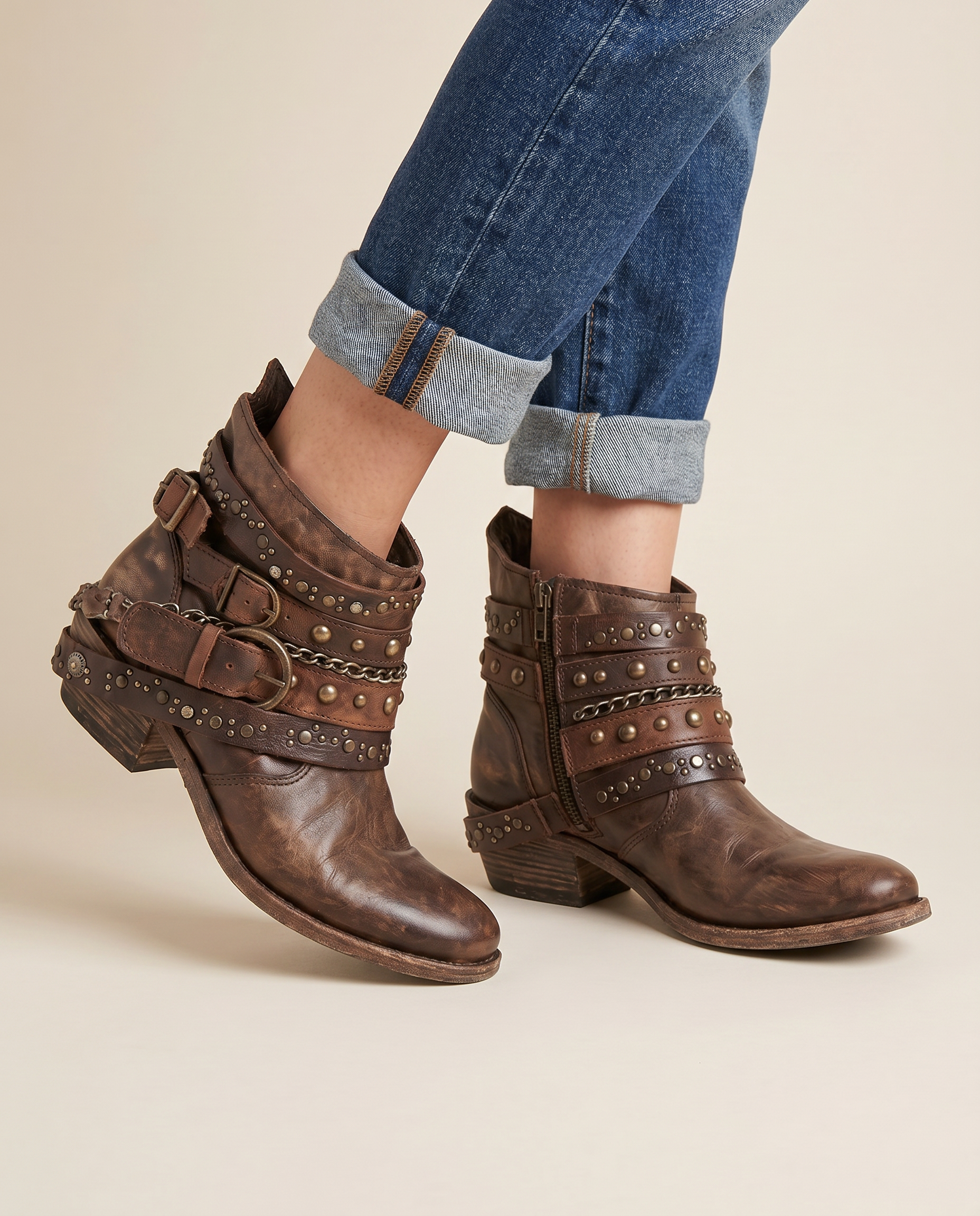 The Delilah Moto Ankle Boot