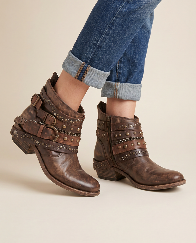 The Delilah Moto Ankle Boot