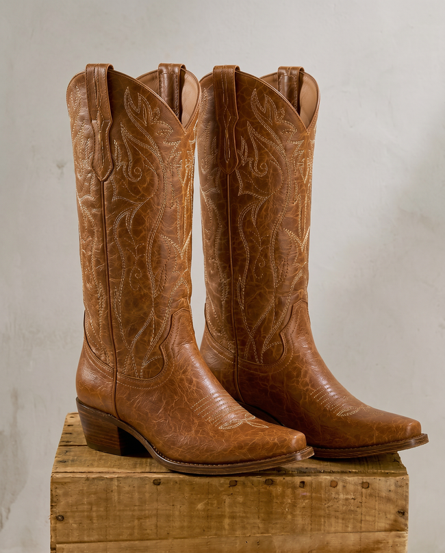 The Scroll & Vine Western Boot