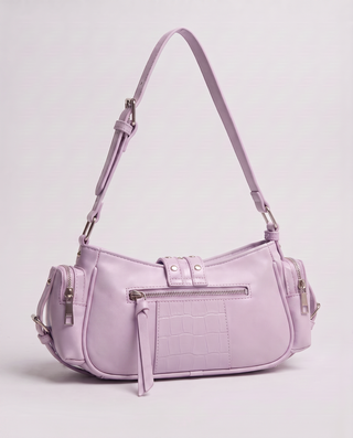 Zinnia Studded Moto Shoulder Bag